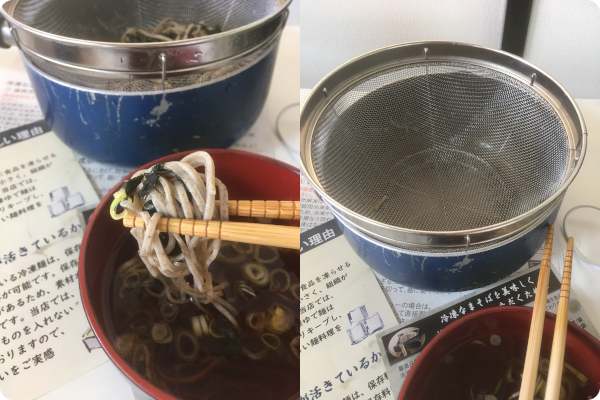 蕎麦の甘味と打ち立て感